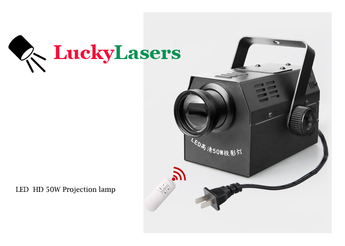 LED HD 50W Laser Logo Lights Customize Your LOGO Projection Lamp